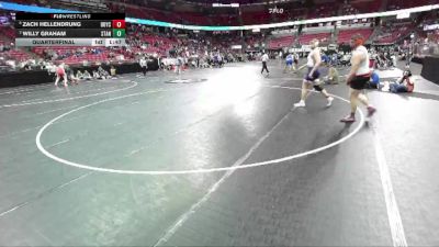 D3-285 lbs Quarterfinal - Willy Graham, Stanley-Boyd vs Zach Hellendrung, Boyceville