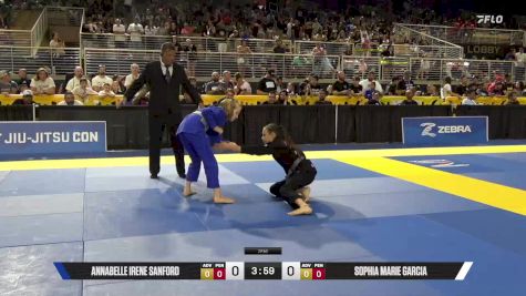 Sophia Marie Garcia vs Annabelle Irene Sanford 2025 Pan Kids Jiu-Jitsu IBJJF Championship