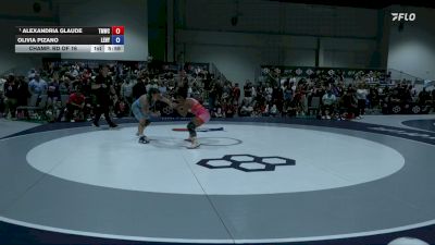 72 kg Champ. Rd Of 16 - Alexandria Glaude, Titan Mercury Wrestling Club (TMWC) vs Olivia Pizano, Lehigh/Nyac