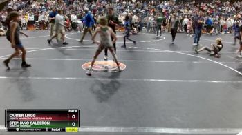 90 lbs Round 1 - Carter Lirgg, Mighty Warriors Wrestling Acad vs Stephano Calderon, Sons Of Thunder