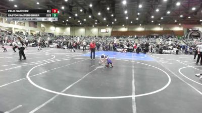 52 lbs Quarterfinal - Felix Sanchez, Willows Wrestling vs Easton Saltenberger, Patriot Mat Club