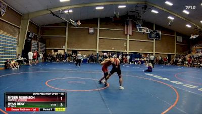 157 lbs Cons. Round 3 - Ryder Robinson, Western Wyoming vs Ryan Reay, UT Tech