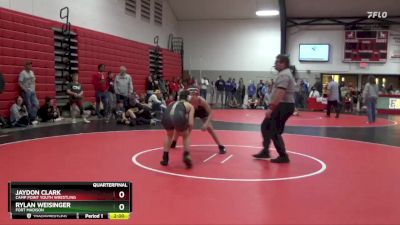 Quarterfinal - Rylan Weisinger, Fort Madison vs Jaydon Clark, Camp Point Youth Wrestling