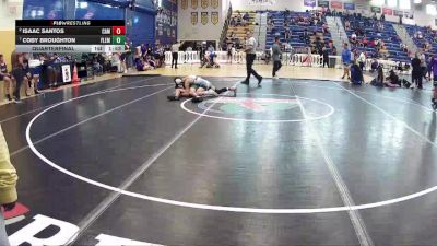 132 Gold Quarterfinal - Coby Broughton, Fleming Island vs Isaac Santos, Camden