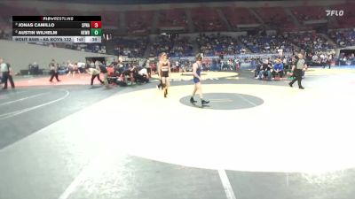 6A Boys 132 lbs Cons. Semi - Jonas Camillo, Sprague Boys vs Austin Wilhelm, Newberg Boys