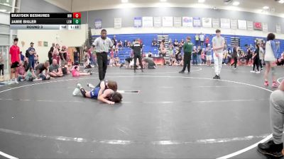 70 lbs Round 3 - Brayden Beshures, West Wateree vs Jamie Bigler, Legacy Elite Wrestling