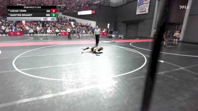 78 lbs Cons. Round 2 - Lucas Torn, Hartford vs Sawyer Brandt, Mosinee