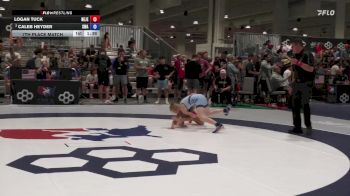 U15 GR - 38 lbs 7th Place Match - Logan Tuck, New Jersey vs Caleb Heyder, Sanderson Wrestling Academy