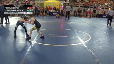 63 lbs Cons. Round 2 - Braylen Sawyer, GGB vs Christopher Nevison, Conneaut Cougars