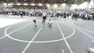 50 lbs Semifinal - Knox Massey, Crater Mat Club vs Christian Cho, So Cal Hammers