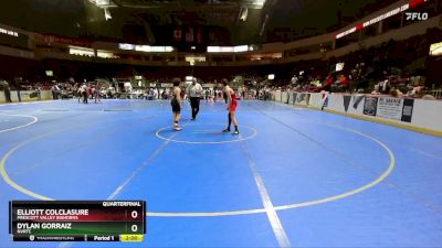 111 lbs Quarterfinal - Dylan Gorraiz, NVRTC vs Elliott Colclasure, Prescott Valley Bighorns