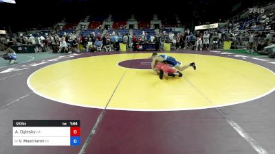 120 lbs Rnd Of 64 - Aden Oglesby, GA vs Vincent Mastrianni, NY