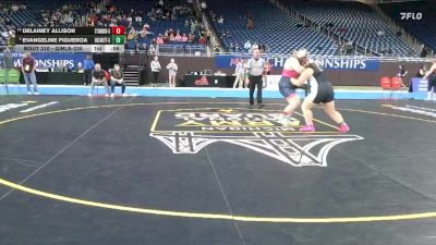 Girls-235 lbs Cons. Round 3 - Delainey Allison, Standish-Sterling (Girls) vs Evangeline Figueroa, Holland West Ottawa (Girls)
