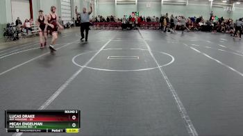 132 lbs Round 2 (8 Team) - Lucas Drake, Mat Assassins vs Micah Engelman, Mat Assassins Red