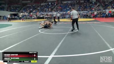 3A-165 lbs Semifinal - Brody Buzzard, Harrisburg vs Ryder Sawyer, Douglas