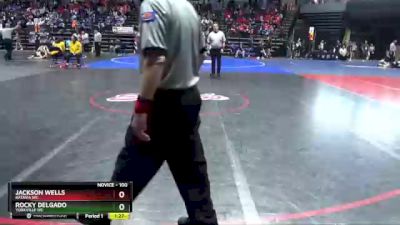 100 lbs Champ. Round 1 - Jackson Wells, Batavia WC vs Rocky Delgado, Yorkville WC