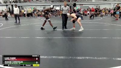 157 lbs Round 3 (8 Team) - Ronnie Christolin, South Side WC Black vs Luke Fabre, Este Built Gold