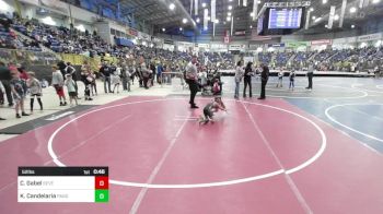 52 lbs Quarterfinal - Cavin Gabel, Severance WC vs Klayton Candelaria, Pagosa Springs Pirates