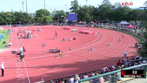 Women's 400m, Heat 5 - Olympic 400H champion Daliliah Muhammad FTW!