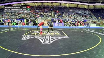 Girls-140 lbs Cons. Round 1 - Annabelle Howard, Clinton Hs Girls vs Colette Emery-Nickerson, Lake City Area Hs Girls