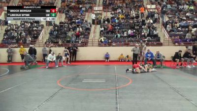 85_B lbs Quarterfinal - Brock Morgan, Trinity vs Lincoln Wynn, Line Mountain