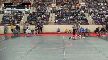 85_B lbs Quarterfinal - Brock Morgan, Trinity vs Lincoln Wynn, Line Mountain