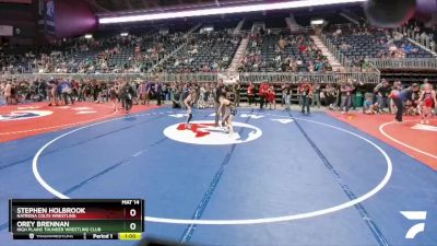 67 lbs Cons. Round 1 - Orey Brennan, High Plains Thunder Wrestling Club vs Stephen Holbrook, Natrona Colts Wrestling