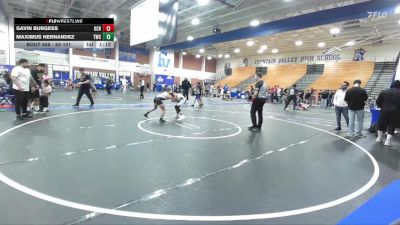 83-101 lbs Quarterfinal - Maximus Hernandez, Threshold Wrestling Club vs Gavin Burgess, OCRTC