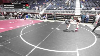 145 lbs Rr Rnd 3 - Kaylee Weber, Casper WC vs Daisy Cushing, Bear Creek Jr. Wrestling