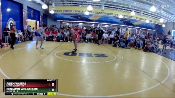 150 lbs Semis & Wb (16 Team) - Aiden Waters, Glynn Academy vs Benjamin Wolgamuth, Alpha WC