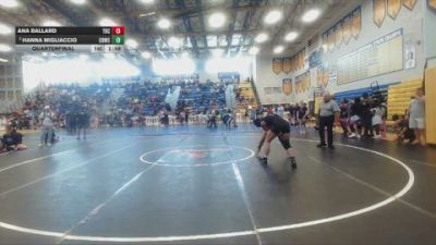140 lbs Quarterfinal - Ana Ballard, Eagles WC vs Hanna Migliaccio, Riverview High School