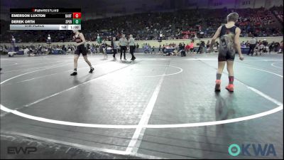 100 lbs 5th Place - Emerson Luxton, Bartlesville Wrestling Club vs Derek Orth, Sperry Wrestling Club