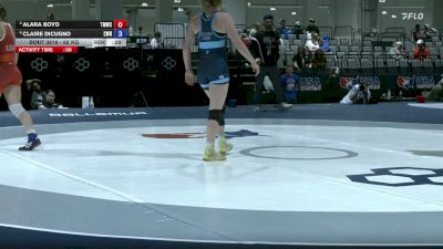 62 kg Quarters - Alara Boyd, Titan Mercury Wrestling Club/ Bears RTC/ Cardinal WC vs Claire DiCugno, Cardinal WC/Nyac
