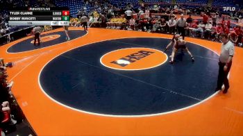 126 lbs Quarterfinals (8 Team) - Tyler Clarke, Chatham (Glenwood) vs Bobby Ruscitti, Lombard (Montini)