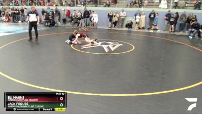 86 lbs Final - Jack Pegues, Juneau Youth Wrestling Club Inc. vs Eli Manns, Interior Grappling Academy