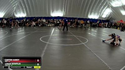 72 lbs Round 7 (8 Team) - Logan Bonfilio, Lake WC vs Carter Hardy, OMP