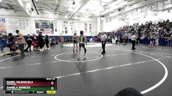 105 lbs Champ. Round 2 - Daniela Angeles, Long Beach Poly vs Isabel Valenzuela, Esperanza