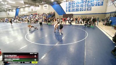 160 lbs Cons. Round 2 - Ului Faletau, Falcon Wrestling Club vs Brooks Demary, Team Prestige