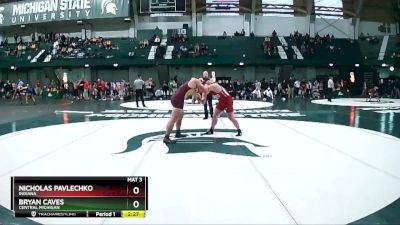 285 lbs Cons. Round 5 - Bryan Caves, Central Michigan vs Nicholas Pavlechko, Indiana