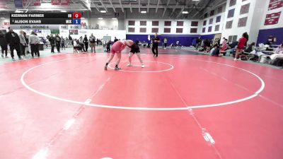 180 lbs Cons. Round 6 - Kiernan Farmer, Unattached vs Alison Evans, McKendree University