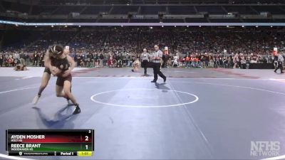 D1-144 lbs Champ. Round 1 - Ayden Mosher, Holt HS vs Reece Brant, Woodhaven HS