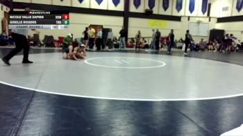 125lbs Champ. Round 2 - Giselle Rogers, Todd Beamer (Girls) vs Nicole Valle Zapien, Hermiston (Girls)