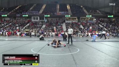 67 lbs Quarterfinal - Grayson Mitchell, Wichita Wrestling Club vs Luke Maier, SlyFox Wrestling Academy