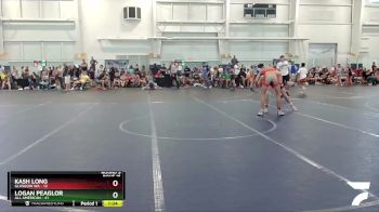 115 lbs Round 5 (6 Team) - Kash Long, Glasgow WA vs Logan Peaglor, All American