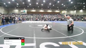 76 lbs Round Of 16 - Gage Green, Upper Valley Aces vs Paxton Terry, Nebraska Boyz