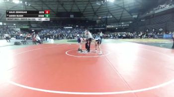 Boys 3A 126 lbs Cons. Round 5 - Julio Zendejas, Central Kitsap vs Aiden Bligh, North Thurston