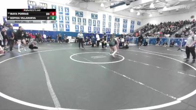 135 lbs Cons. Round 1 - Maya Porras, Sonora vs Sophia Villanueva, South Torrance