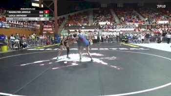 140 lbs Cons. Round 3 - Layla Anthony, Paola Hs vs Madelynn Arnold, Eudora Hs