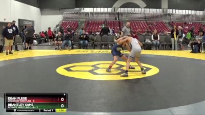 70 lbs Placement Matches (8 Team) - Brantley Sams, Patriots Wrestling Club vs Dean Flege, LAW/Crass Wrestling