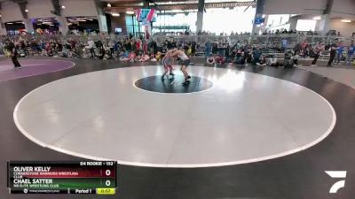 132 lbs Cons. Round 2 - Oliver Kelly, Cornerstone Warriors Wrestling Club vs Chael Satter, NB Elite Wrestling Club